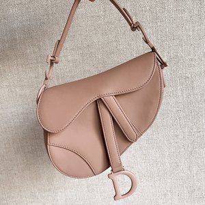 Dior Mini Saddle Bag in Blush